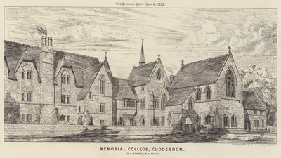 Memorial College, Cuddesdon (grawerowanie) autorstwa English School