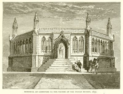 Pomnik ofiar buntu indyjskiego w Cawnpore, 1857 autorstwa English School