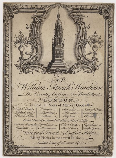 Mercer, William Atwick, karta handlowa autorstwa English School