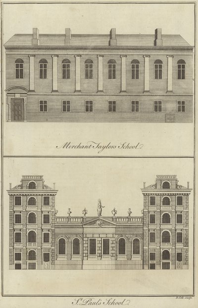 Szkoła handlowa Taylors i Szkoła St Pauls, Londyn autorstwa English School