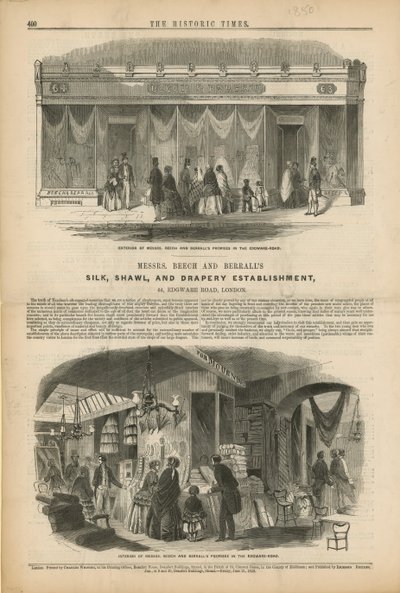 Panowie Breech i Berralls Silk, Szal i Drapery Założenie autorstwa English School