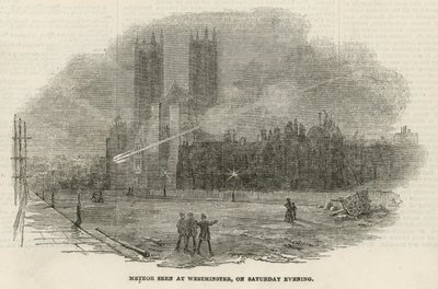 Meteor widziany w Westminster autorstwa English School