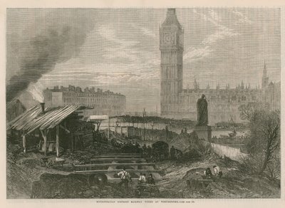 Metropolitan District Railway pracuje w Westminster autorstwa English School