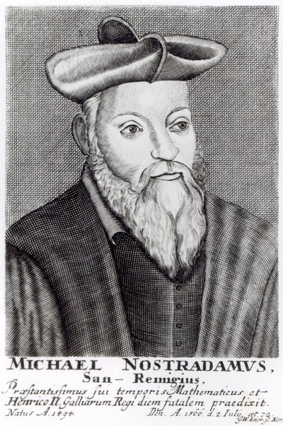 Michel Nostradamus (1503-66) autorstwa English School