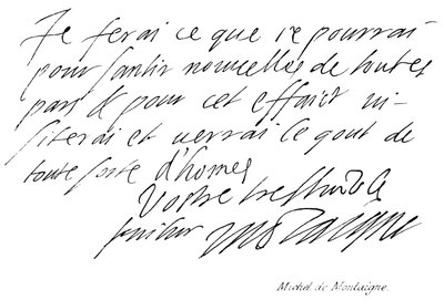 Michel de Montaigne autorstwa English School