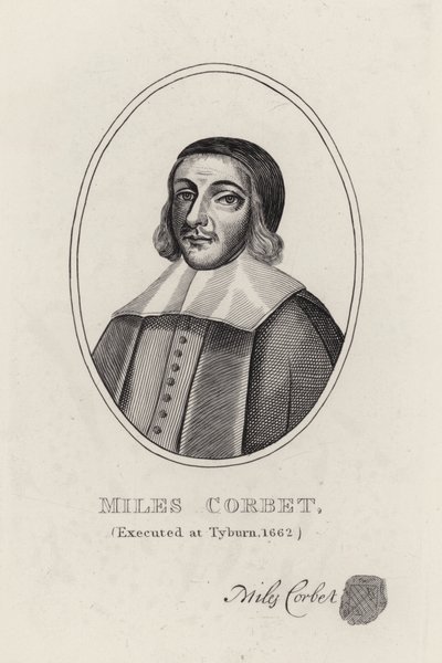 Miles Corbet (grawerunek) autorstwa English School