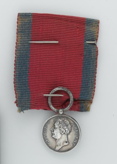 Miniaturowy Medal Waterloo autorstwa English School