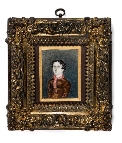 Miniatura Anne Lister z Shibden Hall (akwarela na papierze) autorstwa English School