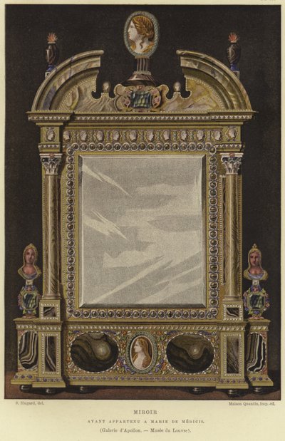 Lustro należące do Marii de Medici, królowej Francji autorstwa English School