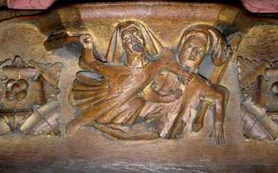Misericord (drewno) autorstwa English School