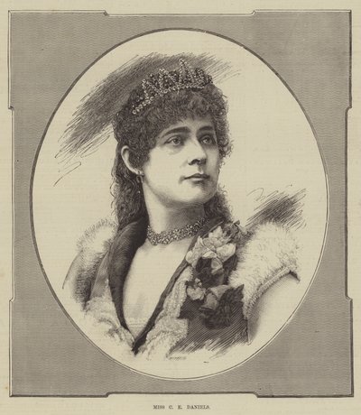 panna CE Daniels (grawerowanie) autorstwa English School