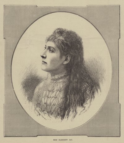 Panna Harriett Jay (Grawerowanie) autorstwa English School
