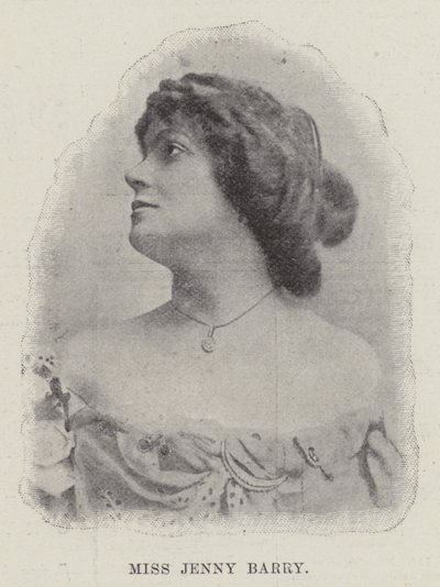 Panna Jenny Barry (Grawerowanie) autorstwa English School
