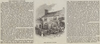 Domek panny Mitford (grawerowanie) autorstwa English School