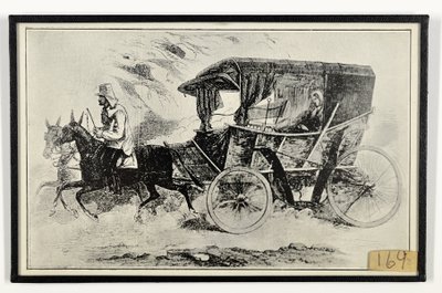 Powóz panny Nightingale na miejscu wojny, z „The Illustrated London News” autorstwa English School
