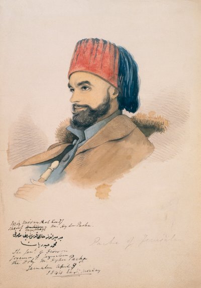 Mohammed Hayder, Pasza Jerozolimy, 1844 autorstwa English School