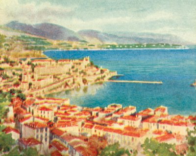 Monako, Monte Carlo (druk kolorowy) autorstwa English School