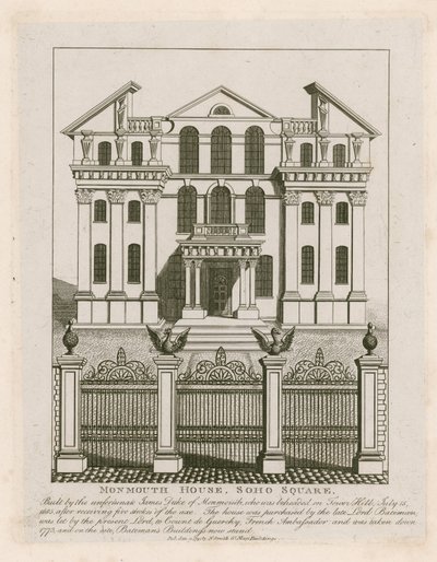 Monmouth House, plac Soho autorstwa English School