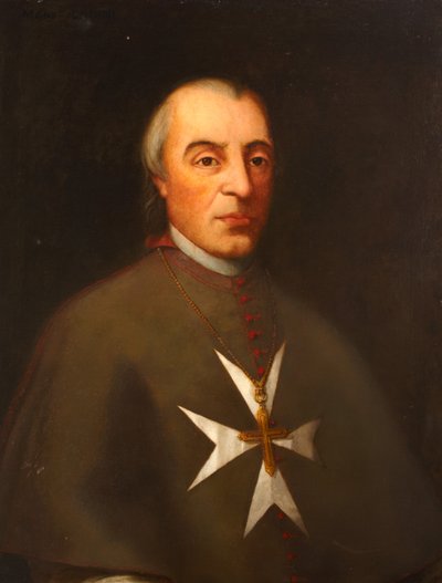 Monsignor Vincenzo Labini, biskup Malty, 1798 autorstwa English School