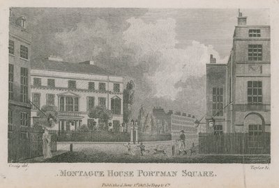 Montague House, Portman Square, Londyn autorstwa English School