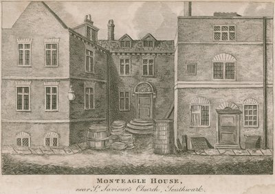Monteagle House, niedaleko kościoła St Saviors, Southwark, Londyn autorstwa English School