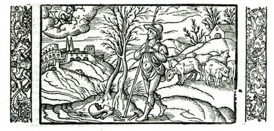 Miesiąc styczeń z kalendarza pasterskiego, 1579 autorstwa English School