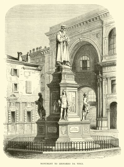 Pomnik Leonarda da Vinci autorstwa English School