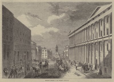 Mosley Street, kościół św. Piotra autorstwa English School