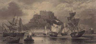 Zamek Mont Orgueil, Jersey autorstwa English School