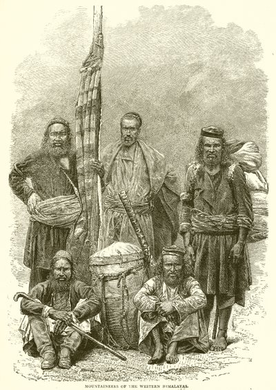Górale zachodnich Himalajów autorstwa English School
