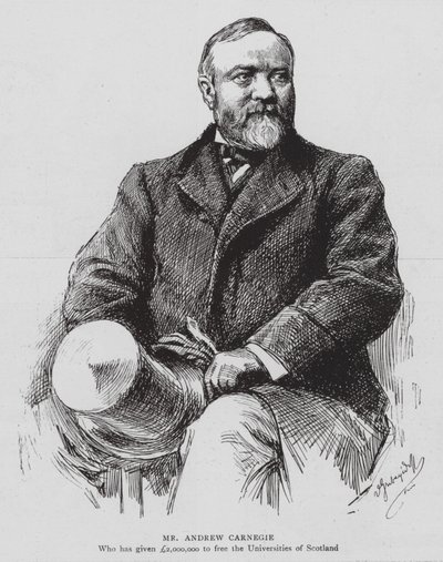 Andrew Carnegie (litografia) autorstwa English School