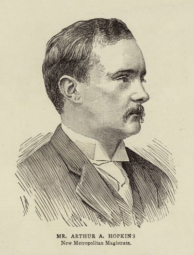 Arthur A Hopkins (grawerowanie) autorstwa English School