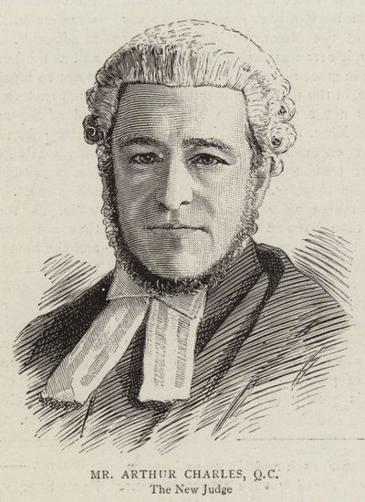 Pan Arthur Charles, QC (Grawerowanie) autorstwa English School
