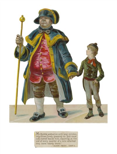 Pan Bumble i Oliver Twist autorstwa English School