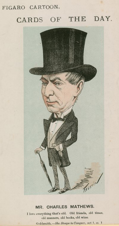 Pan Charles Mathews, rysunek autorstwa English School