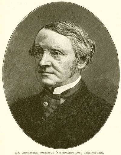 Pan Chichester Fortescue (później Lord Carlingford) autorstwa English School