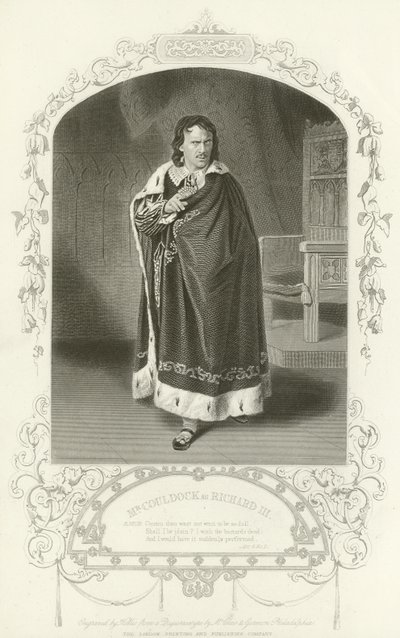 Pan Canock jako Ryszard III, Ryszard III, Akt IV, Scena II autorstwa English School
