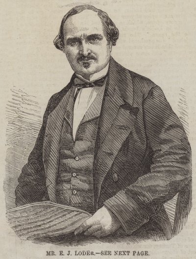 Pan E J Loder (grawerunek) autorstwa English School