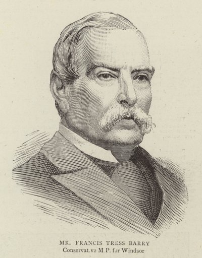 Pan Francis Tress Barry (grawerunek) autorstwa English School