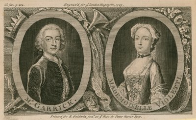Pan Garrick i Mademoiselle Violetti (Eva Marie Veigel) autorstwa English School