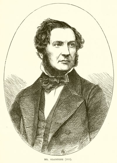 Pan Gladstone (1855) autorstwa English School