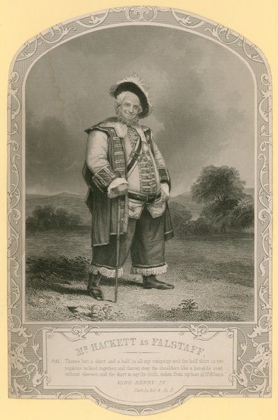 Pan Hackett jako Falstaff autorstwa English School