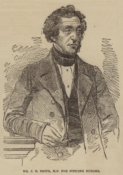 Pan JB Smith, poseł do Stirling Burghs (grawerowanie) autorstwa English School