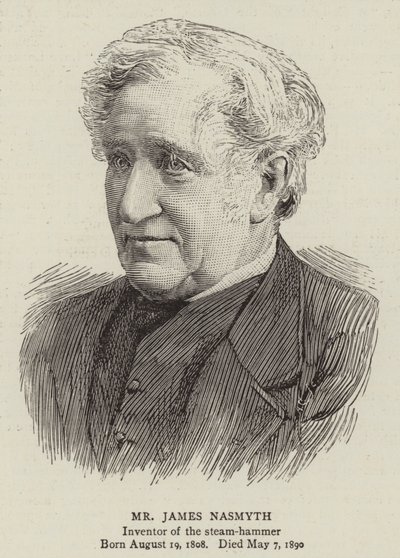 Pan James Nasmyth (grawerunek) autorstwa English School