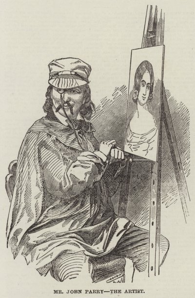 Pan John Parry, artysta (grafika) autorstwa English School