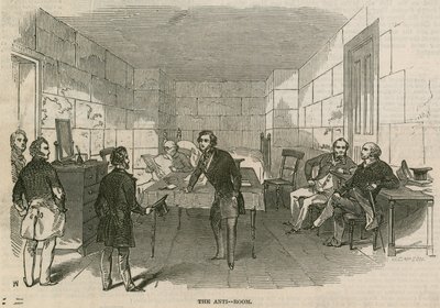 Pan Smith OBrien, poseł, przebywa w areszcie w Izbie Gmin: The Anti-Room autorstwa English School