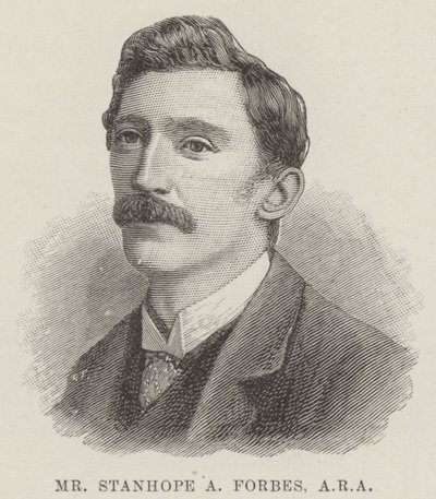 Pan Stanhope A Forbes, ARA (grawerunek) autorstwa English School