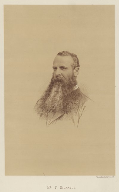 Pan T. Nickalls (litografia) autorstwa English School