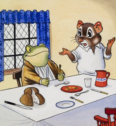 Pan Ropuch czeka na jedzenie autorstwa English School