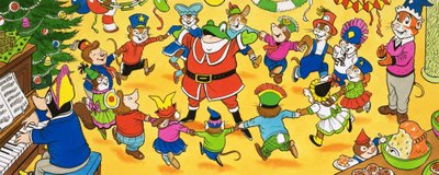 Przyjęcie wigilijne pana Toada autorstwa English School